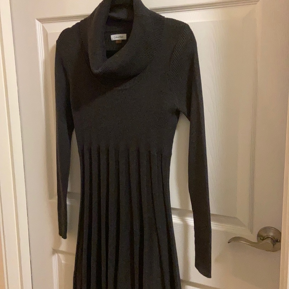 Calvin Klein charcoal sweater dress